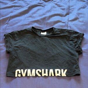 Gymshark Fraction Black Crop Tee
